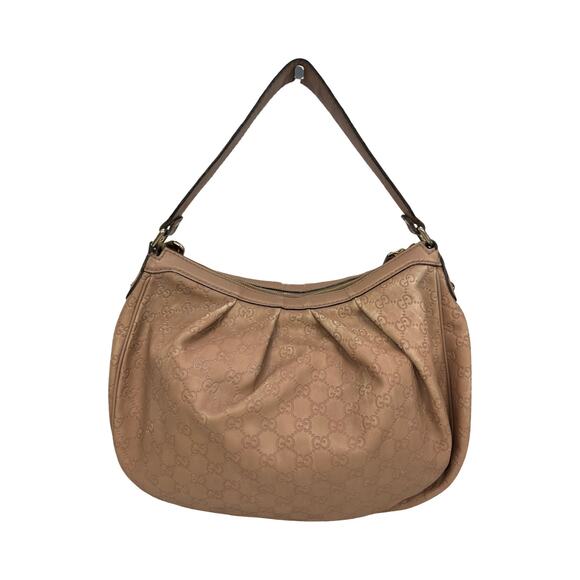 Gucci Sukey Guccissima Leather Hobo Bag Blush Pink 232955 Authentic Italy - Picture 5 of 16